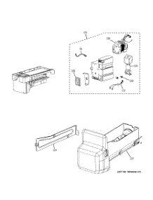 05 - Ice Maker & Dispenser parts for Ge Refrigerator PFSS6PKXGSS from AppliancePartsPros.com