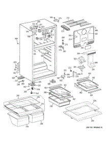 02 - Cabinet parts for Ge Refrigerator GTH18EBC2RWW from AppliancePartsPros.com