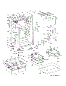 02 - Cabinet parts for Ge Refrigerator GTH18HBC2RWW from AppliancePartsPros.com