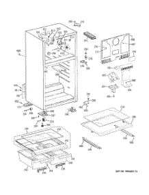 02 - Cabinet parts for Ge Refrigerator GTH17GBC2RWW from AppliancePartsPros.com