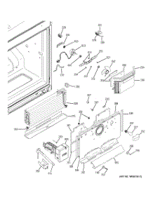 02 - Freezer Section parts for Ge Refrigerator PFSS5PJZCSS from AppliancePartsPros.com