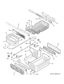 04 - Freezer Shelves parts for Ge Refrigerator PGSS5NFZCSS from AppliancePartsPros.com