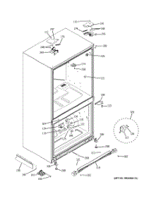 10 - Case Parts parts for Ge Refrigerator PGSS5RKZCSS from AppliancePartsPros.com