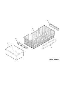 04 - Freezer Shelves parts for Ge Refrigerator PFSS5RKZCSS from AppliancePartsPros.com