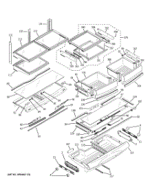 07 - Fresh Food Shelves parts for Ge Refrigerator PFSS5RKZCSS from AppliancePartsPros.com