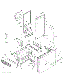 02 - Doors & Bins parts for Ge Refrigerator PFSF5RKZCBB from AppliancePartsPros.com