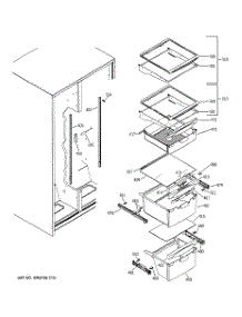 07 - Fresh Food Shelves parts for Ge Refrigerator GSL22JGBBLB from AppliancePartsPros.com