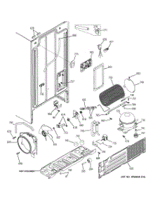 08 - Sealed System & Mother Board parts for Ge Refrigerator GSH25JGCBWW from AppliancePartsPros.com