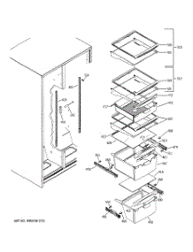 13 - Fresh Food Shelves parts for Ge Refrigerator BSS25JSTPSS from AppliancePartsPros.com