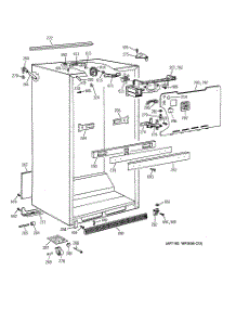 02 - Fresh Food Door parts for Ge Refrigerator GSH25JGCBBB from AppliancePartsPros.com