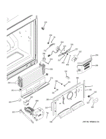 02 - Freezer Section parts for Ge Refrigerator GBSC0HCXERBB from AppliancePartsPros.com