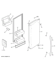 03 - Right Side Door parts for Ge Refrigerator PGSS5RKZASS from AppliancePartsPros.com