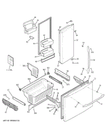 02 - Doors & Bins parts for Ge Refrigerator PFSS5RKZASS from AppliancePartsPros.com