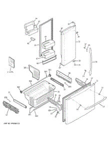 02 - Doors & Bins parts for Ge Refrigerator PFSF5RKZAWW from AppliancePartsPros.com