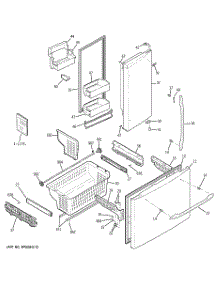 02 - Doors & Bins parts for Ge Refrigerator PFCF1RKZABB from AppliancePartsPros.com