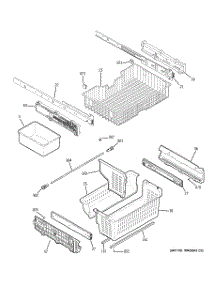06 - Freezer Shelves parts for Ge Refrigerator PGCS1RKZASS from AppliancePartsPros.com