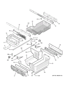 04 - Freezer Shelves parts for Ge Refrigerator ZFGB21HZCSS from AppliancePartsPros.com