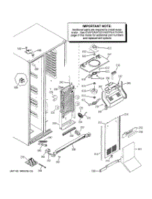 04 - Freezer Section parts for Ge Refrigerator PSQS6YGZBESS from AppliancePartsPros.com
