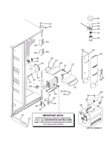 08 - Fresh Food Section parts for Ge Refrigerator PSQS6YGZBESS from AppliancePartsPros.com