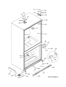 06 - Case Parts parts for Ge Refrigerator PFCS1NFZBSS from AppliancePartsPros.com
