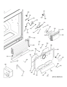 02 - Freezer Section parts for Ge Refrigerator PDCE1NBZADSS from AppliancePartsPros.com