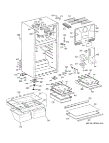 02 - Cabinet parts for Ge Refrigerator GTT18HBT3RCC from AppliancePartsPros.com