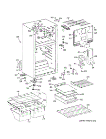 02 - Cabinet parts for Ge Refrigerator GTH18FBT3RWW from AppliancePartsPros.com