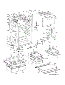 02 - Cabinet parts for Ge Refrigerator GTH18ECT3RBB from AppliancePartsPros.com