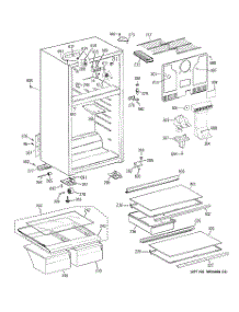 02 - Cabinet parts for Ge Refrigerator GTH17GBB2RBB from AppliancePartsPros.com