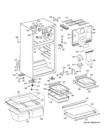02 - Cabinet parts for Ge Refrigerator GTH18HBT3LWW from AppliancePartsPros.com
