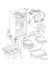 02 - Cabinet parts for Ge Refrigerator GTT18HBBHRWW from AppliancePartsPros.com