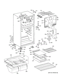 02 - Cabinet parts for Ge Refrigerator GTS18FBBHRWW from AppliancePartsPros.com