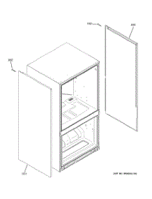 08 - Clad Components parts for Ge Refrigerator CFCP1NIZBSS from AppliancePartsPros.com
