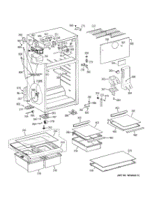 02 - Cabinet parts for Ge Refrigerator GTS18ECBHRBB from AppliancePartsPros.com