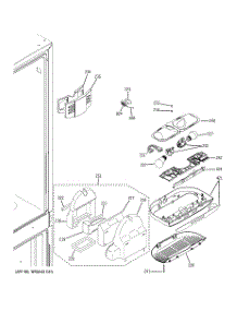 04 - Fresh Food Section parts for Ge Refrigerator PDCS1NCZBLSS from AppliancePartsPros.com