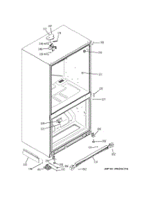 06 - Case Parts parts for Ge Refrigerator PDCS1NCZBLSS from AppliancePartsPros.com