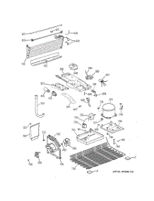 03 - Unit Parts parts for Ge Refrigerator GTT18HBBHRCC from AppliancePartsPros.com