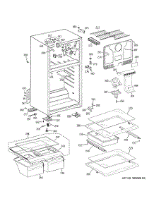 02 - Cabinet parts for Ge Refrigerator GTS16GBBHRWW from AppliancePartsPros.com