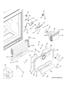 02 - Freezer Section parts for Ge Refrigerator PDCE1NBZBJSS from AppliancePartsPros.com