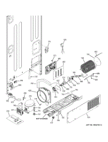 08 - Machine Compartment parts for Ge Refrigerator PGCS1PJZBSS from AppliancePartsPros.com