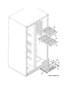 05 - Freezer Shelves parts for Ge Refrigerator PSHF6MGZBEBB from AppliancePartsPros.com