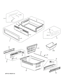 04 - Freezer Shelves parts for Ge Refrigerator GFSF6KKYDWW from AppliancePartsPros.com