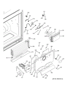 02 - Freezer Section parts for Ge Refrigerator PFSA5NJZADSS from AppliancePartsPros.com