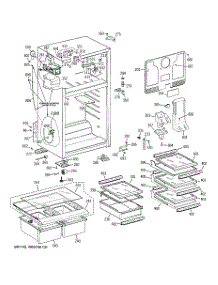 02 - Cabinet parts for Ge Refrigerator GTJ18XCB2RSA from AppliancePartsPros.com