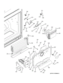 02 - Freezer Section parts for Ge Refrigerator PFCA1NJZADSS from AppliancePartsPros.com
