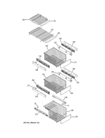 07 - Freezer Shelves parts for Ge Refrigerator PSHW6YGZBESS from AppliancePartsPros.com