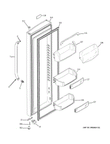 02 - Fresh Food Door parts for Ge Refrigerator PSHS9PGZBCSS from AppliancePartsPros.com