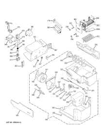 07 - Ice Maker & Dispenser parts for Ge Refrigerator PSC23NSWASS from AppliancePartsPros.com