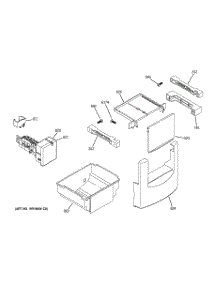 06 - Ice Maker & Dispenser parts for Ge Refrigerator ZIS480NXB from AppliancePartsPros.com