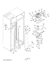 04 - Freezer Section parts for Ge Refrigerator ZSEP480DYBSS from AppliancePartsPros.com